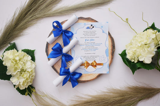 Invitatie Botez rulata - Model B37
