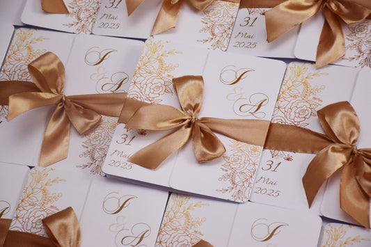 Invitatie Nunta tip Carte 3 laturi - Model N100