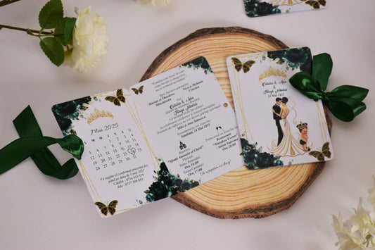 Invitație Nunta Cărticica - Model NB40