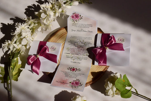 Invitație Nunta cu Perla - Model N169