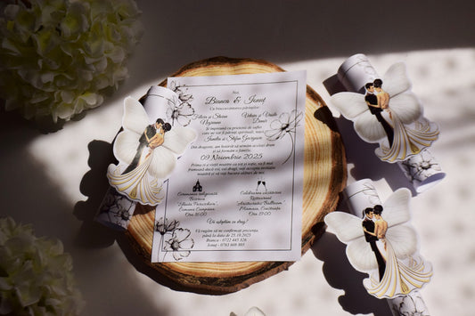 Invitatie Nunta rulata - N186