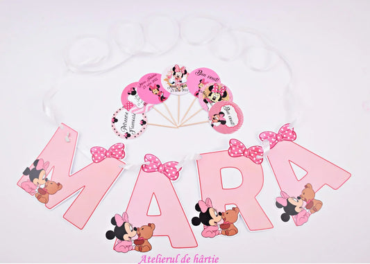 Ghirlanda Botez tema Minie - G10