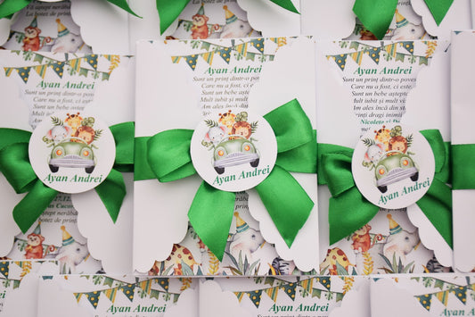 Invitatie Botez tema Jungla B12