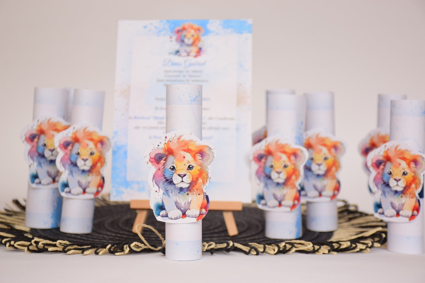 Invitatie Botez tema Regele Leu B22
