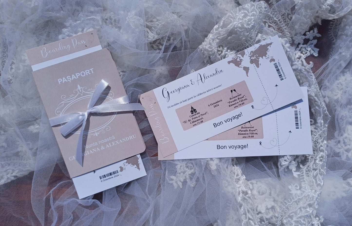 Invitatie Nunta - Pasaport - N112