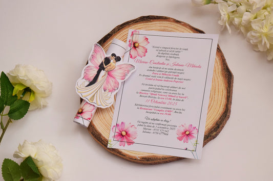 Invitatie Nunta rulata - N184