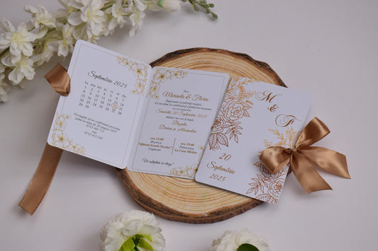 Invitatie Cununie tip Cărticică N216