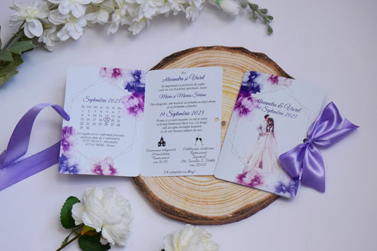 Invitatie Cununie tip Cărticică N170