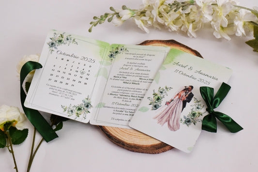 Invitatie Cununie tip Cărticică N172