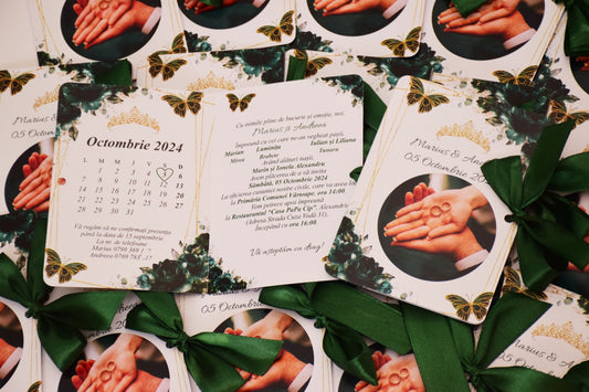 Invitatie Cununie tip Cărticică N174