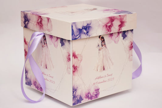 Cutie de bani handmade pentru Botez - C41