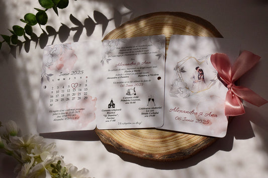 Invitatie Cununie tip Cărticică N177