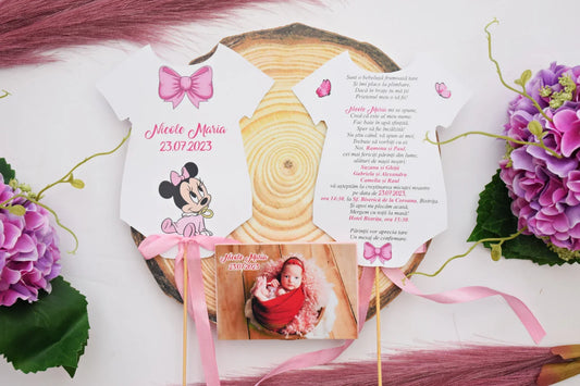 Invitatie Botez tip Body - Model B4