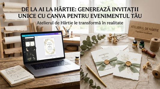 De la AI la Hârtie: Cum să-ți creezi invitațiile de nuntă în Canva, ChatGPT, Gemini și să le aduci la viață!