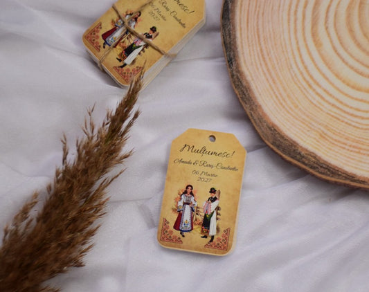 Etichetă Personalizată Traditional Nuntă / Botez - EB7