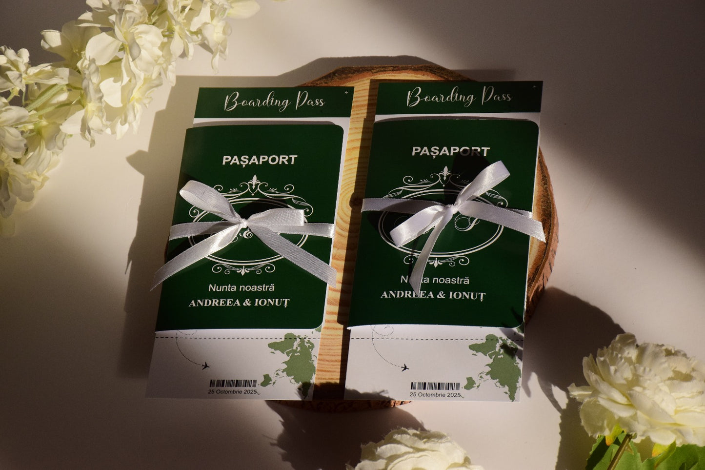 Invitație Nunta handmade tip Pașaport - Model N120