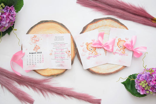 Invitatie Botez tema Ursulet - Model B91