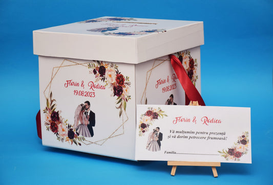 Cutie de Dar Handmade pentru Nuntă sau Botez - C18