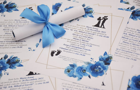 Invitatie Nunta si Botez NB22