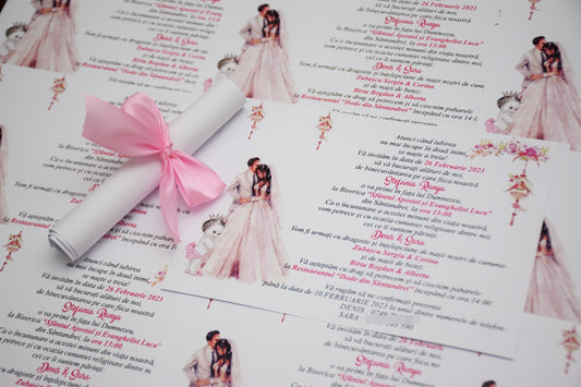 Invitatie Nunta si Botez NB4