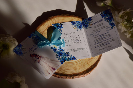 Invitație Nunta cu fundiță - Model N141