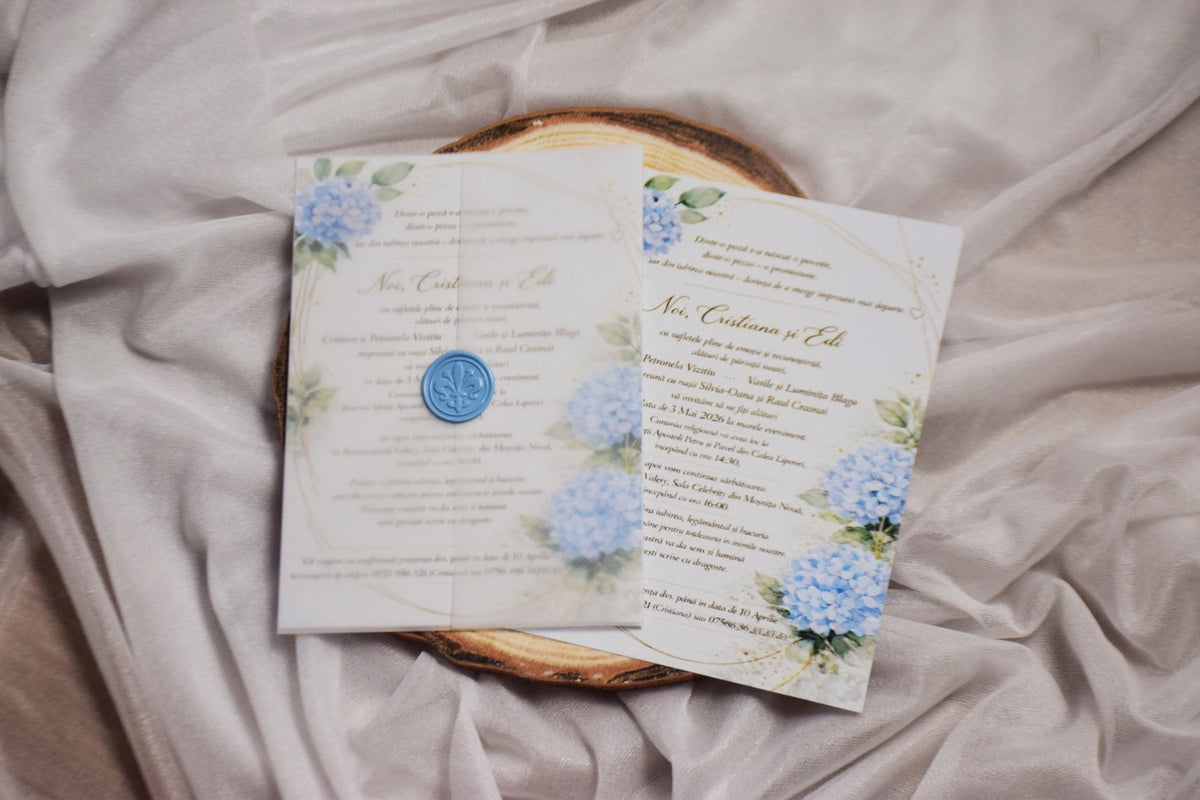 Invitație Nunta cu sigiliu - Model N274