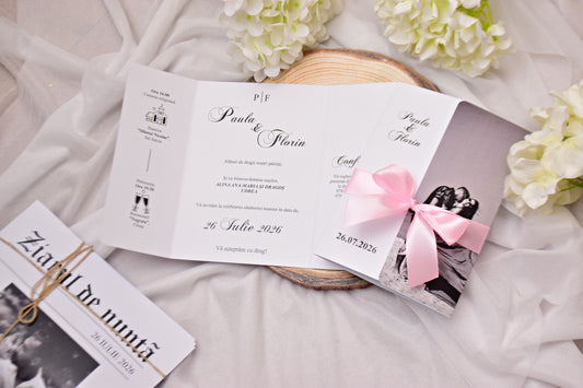 Invitație Nunta cu Poza - Model N226